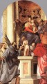 Madonna enthroned avec Saints Renaissance Paolo Veronese